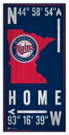 Minnesota Twins 6" x 12" Coordinates Sign