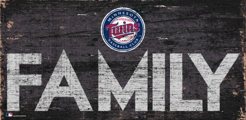 Minnesota Twins 6&quot; x 12&quot; Family Sign