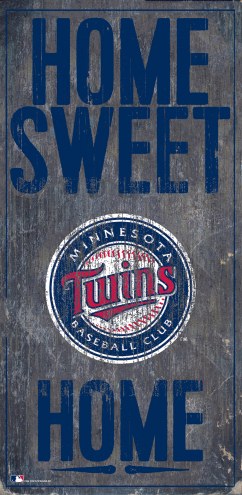 Minnesota Twins 6&quot; x 12&quot; Home Sweet Home Sign