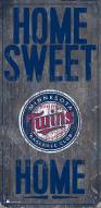 Minnesota Twins 6" x 12" Home Sweet Home Sign