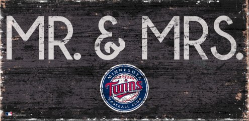 Minnesota Twins 6&quot; x 12&quot; Mr. & Mrs. Sign