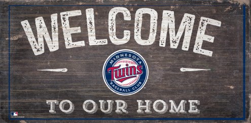 Minnesota Twins 6&quot; x 12&quot; Welcome Sign