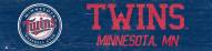 Minnesota Twins 6" x 24" Team Name Sign