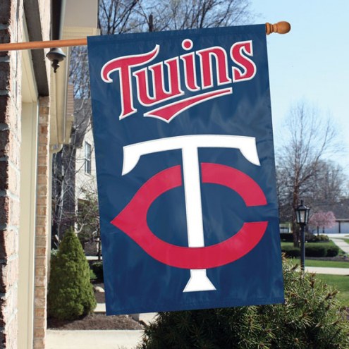 Minnesota Twins Applique 2-Sided Banner Flag