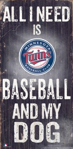 Minnesota Twins Baseball & My Dog Sign