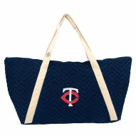 Minnesota Twins Chevron Stitch Weekender Bag