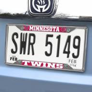 Minnesota Twins Chrome Metal License Plate Frame
