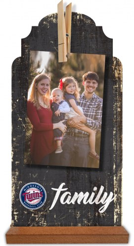 Minnesota Twins Family Tabletop Clothespin Picture Holder