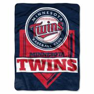 Minnesota Twins Home Plate Plush Raschel Blanket