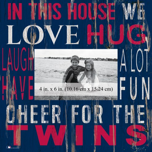 Minnesota Twins In This House 10&quot; x 10&quot; Picture Frame