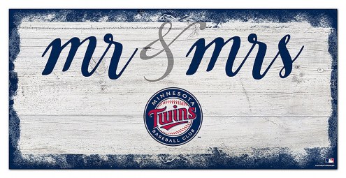 Minnesota Twins Script Mr. & Mrs. Sign