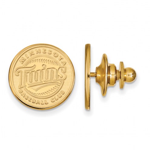 Minnesota Twins Sterling Silver Gold Plated Lapel Pin