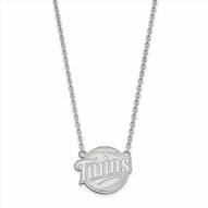 Minnesota Twins Sterling Silver Large Pendant Necklace