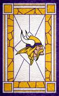 Minnesota Vikings 11" x 19" Stained Glass Sign