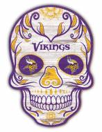 Minnesota Vikings 12" Sugar Skull Sign