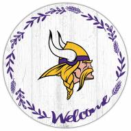 Minnesota Vikings 12" Welcome Circle Sign