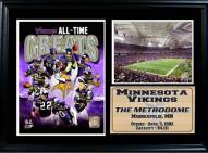 Minnesota Vikings 12" x 18" Greats Photo Stat Frame