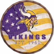 Minnesota Vikings 16" Flag Barrel Top