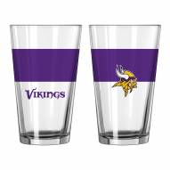Minnesota Vikings 16 oz. Colorblock Pint Glass