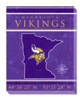 Minnesota Vikings 16" x 20" Coordinates Canvas Print