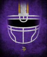 Minnesota Vikings 16" x 20" Ghost Helmet Canvas Print
