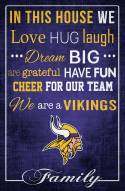 Minnesota Vikings 17" x 26" In This House Sign