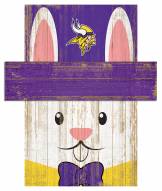Minnesota Vikings 19" x 16" Easter Bunny Head
