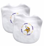 Minnesota Vikings 2-Pack Baby Bibs