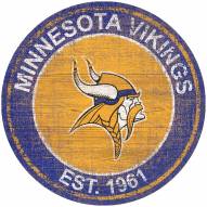 Minnesota Vikings 24" Heritage Logo Round Sign