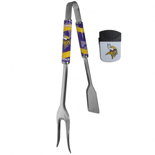 Minnesota Vikings 3 in 1 BBQ Tool and Chip Clip