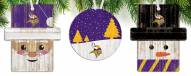 Minnesota Vikings 3-Pack Christmas Ornament Set