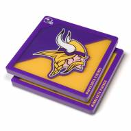 Minnesota Vikings 3D Logo Series Coasters Set