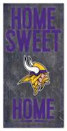 Minnesota Vikings 6" x 12" Home Sweet Home Sign