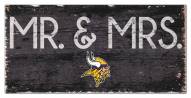 Minnesota Vikings 6" x 12" Mr. & Mrs. Sign