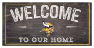 Minnesota Vikings 6" x 12" Welcome Sign