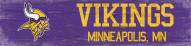 Minnesota Vikings 6" x 24" Team Name Sign