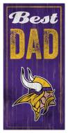 Minnesota Vikings Best Dad Sign