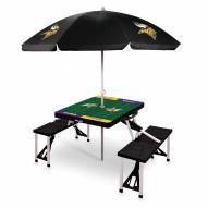 Minnesota Vikings Black Picnic Table w/Umbrella