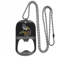 Minnesota Vikings Bottle Opener Tag Necklace