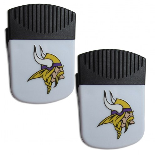 Minnesota Vikings Chip Clip Magnet with Bottle Opener - 2 Pack
