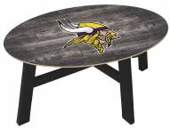 Minnesota Vikings Distressed Wood Coffee Table