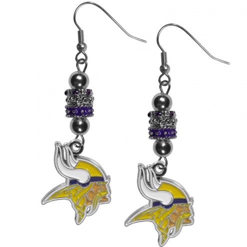Minnesota Vikings Euro Bead Earrings