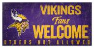Minnesota Vikings Fans Welcome Sign