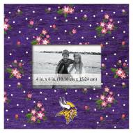 Minnesota Vikings Floral 10" x 10" Picture Frame