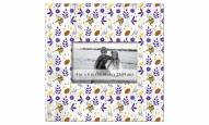 Minnesota Vikings Floral Pattern 10" x 10" Picture Frame