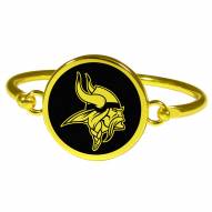 Minnesota Vikings Gold Tone Bangle Bracelet