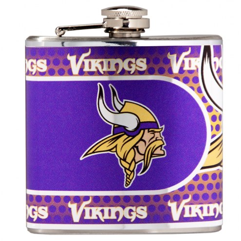 Minnesota Vikings Hi-Def Stainless Steel Flask