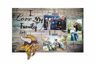 Minnesota Vikings I Love My Family Clip Frame