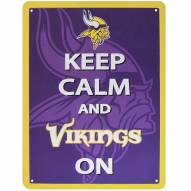 Minnesota Vikings Keep Calm Sign