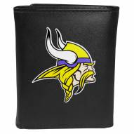 Minnesota Vikings Large Logo Leather Tri-fold Wallet